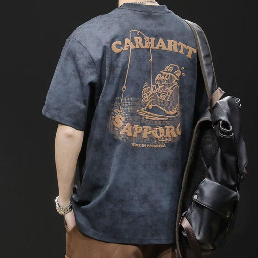 Men's simple, casual and sporty short-sleeved shirt