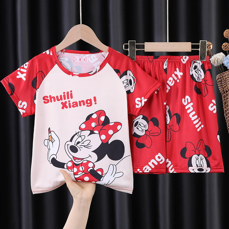 Cute cartoon girls' home clothes