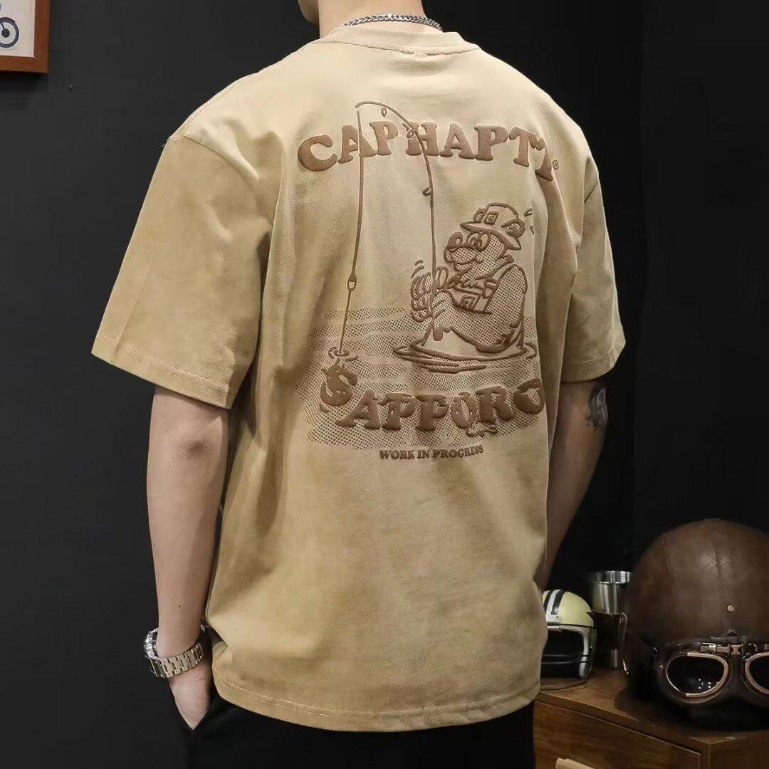 Men's simple, casual and sporty short-sleeved shirt