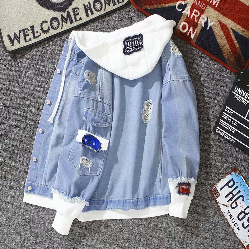 Personality Men's Workwear Denim Jacket