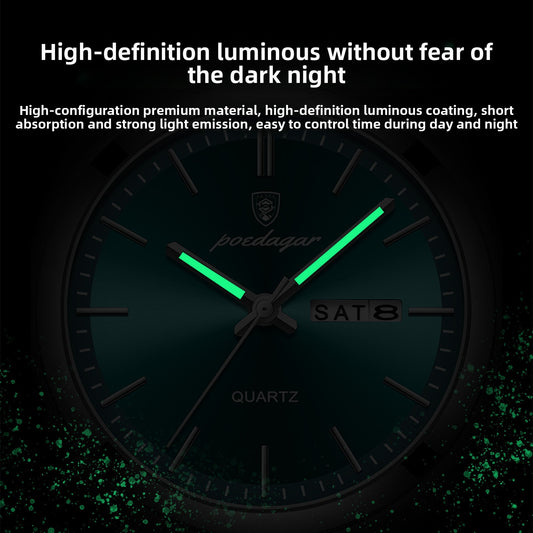Waterproof Luminous Quartz Watch