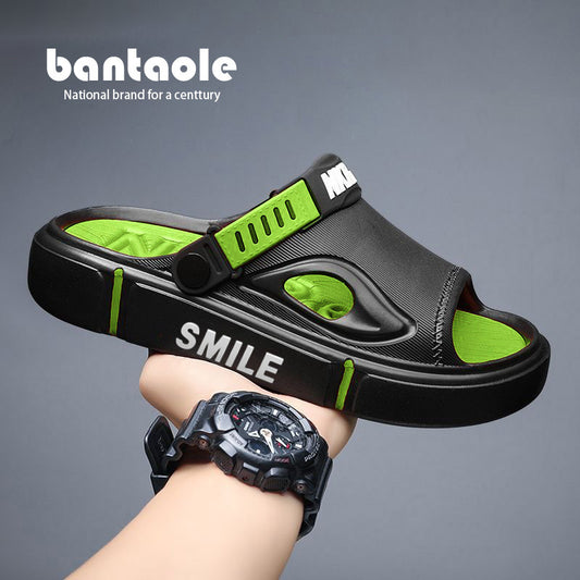 Super light and thick slip-like beach shoes