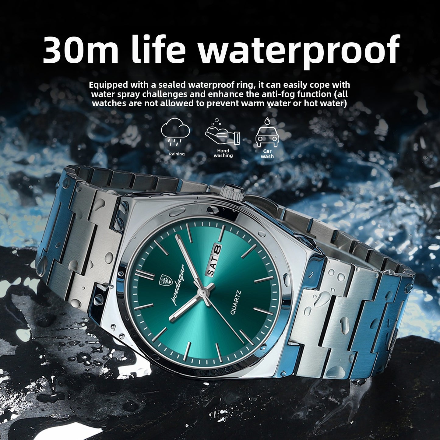 Waterproof Luminous Quartz Watch