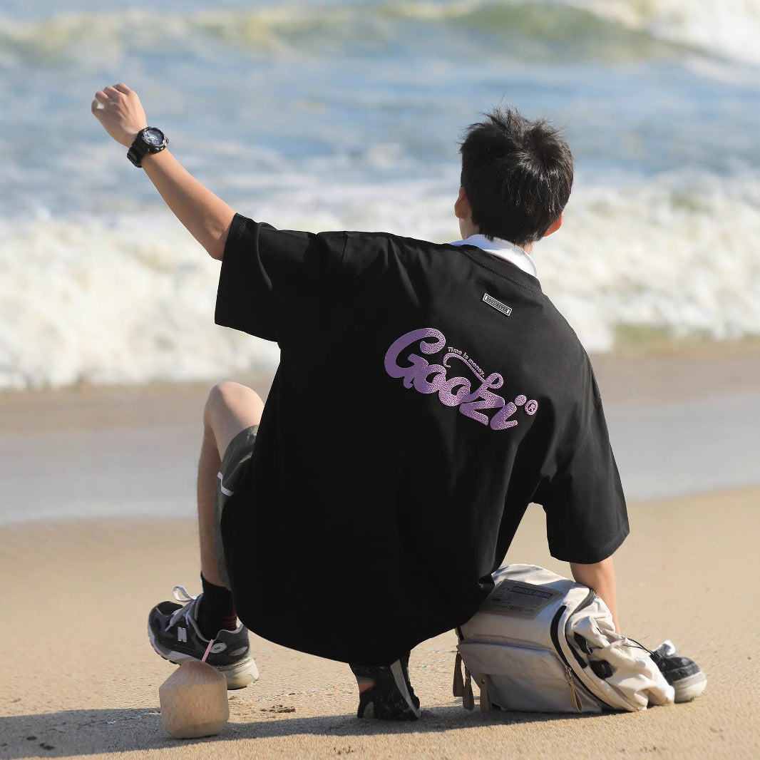 Men's Heavyweight Cool Quick-Drying Printed T-Shirt