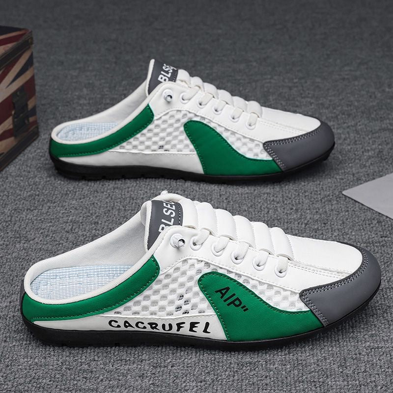Men's oversized shoes with hollowed-out designs in summer