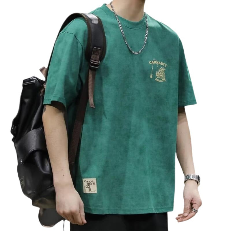 Men's simple, casual and sporty short-sleeved shirt