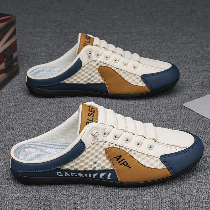 Men's oversized shoes with hollowed-out designs in summer