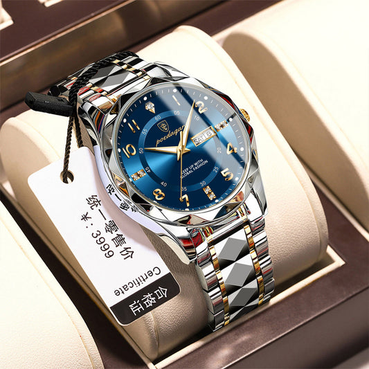Waterproof luminous watch for men