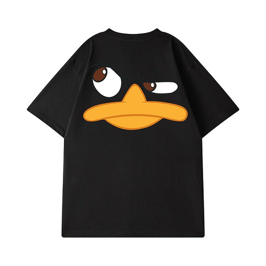 Men's Cartoon Print Cotton T-Shirt
