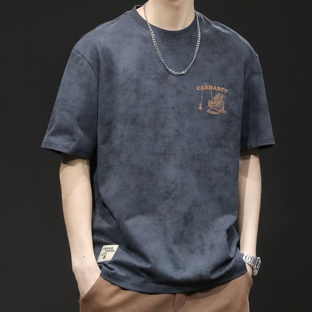 Men's simple, casual and sporty short-sleeved shirt