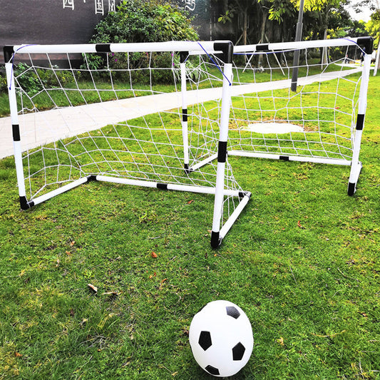 Kidsren's Plastic Football Goal Indoor and Outdoor Sports Toys Large Two-In-One Simple Portable Football Goal