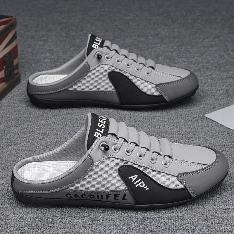 Men's oversized shoes with hollowed-out designs in summer